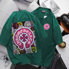 Bigmen.Bigsizemen - Áo thun chất vải cotton in hoa văn thời trang bigsize nam 85- 135 kg- Chữ thập hồng