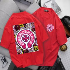 Bigmen.Bigsizemen - Áo thun chất vải cotton in hoa văn thời trang bigsize nam 85- 135 kg- Chữ thập hồng