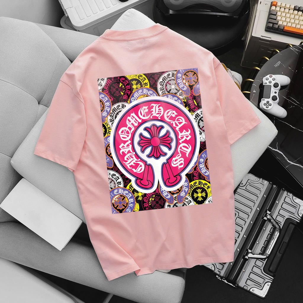 Bigmen.Bigsizemen - Áo thun chất vải cotton in hoa văn thời trang bigsize nam 85- 135 kg- Chữ thập hồng