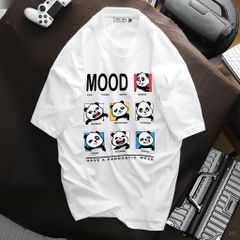 Bigmen.Bigsizemen - Áo thun chất vải cotton in hình dễ thương Gấu Mood bigsize nam 45- 135 kg