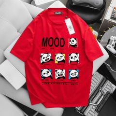 Bigmen.Bigsizemen - Áo thun chất vải cotton in hình dễ thương Gấu Mood bigsize nam 45- 135 kg