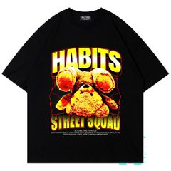 [Bigsizemen] Áo thun chất cotton màu đen in hình độc đáo bigsize nam 45- 135 kg