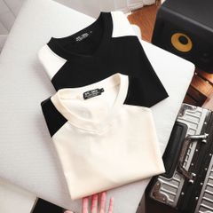 Áo thun cotton phối nách sườn bigsize nam 85-130kg