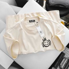 [Big Men] - Áo thun chất vải cotton màu kem in hình Movil hai mặt độc lạ bigsize nam 85- 135 kg