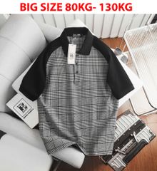 Áo thun polo umi caro phối đen bigsize nam 85-135kg