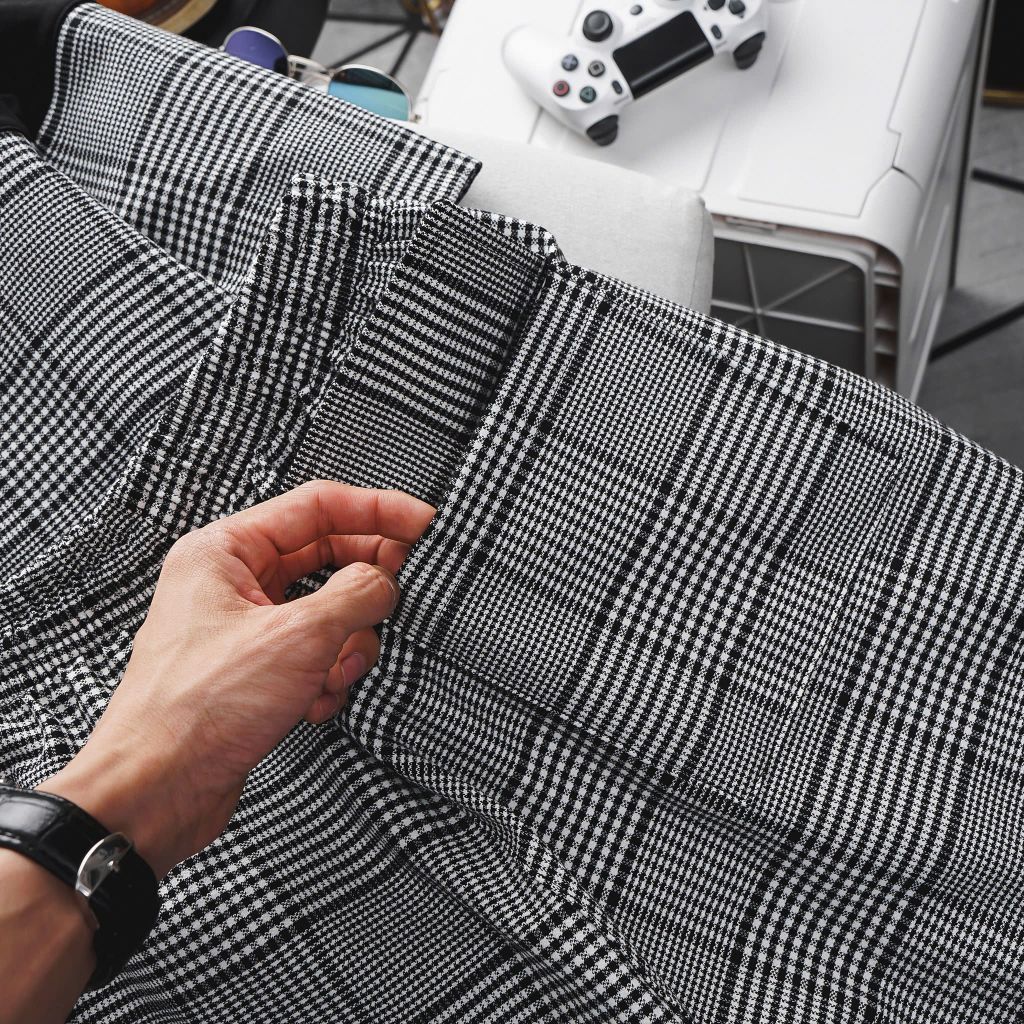 Set bộ polo chất vải umi phói caro thời trang bigsize nam 85- 130 kg