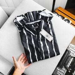 [bigsizemen] Áo sơ mi tay ngắn họa tiết bigsize nam cỡ đại 140kg