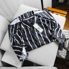 [bigsizemen] Áo sơ mi tay ngắn họa tiết bigsize nam cỡ đại 140kg