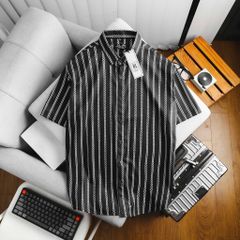 [bigsizemen] Áo sơ mi tay ngắn họa tiết bigsize nam cỡ đại 140kg