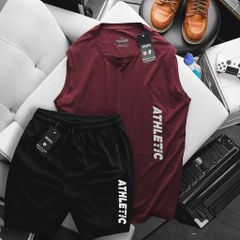 [ Big Men] Set bộ ba lỗ thể thao chất vải thun lạnh in thời trang bigsize nam 60- 135 kg_ Ath