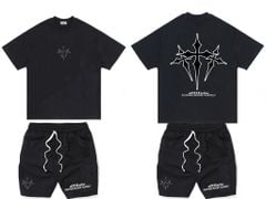 [ Big Men] Set bộ quần áo cotton in chữ thập 2 mặt độc đáo bigsize nam 75- 135 kg.