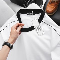 [ Big Men] Áo thun chất vải cotton phối sọc vai thời trang bigsize nam 85- 135 kg