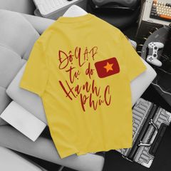 Áo thun cotton Yêu Nước Việt Nam 30/4 in 2 mặt thời trang bigsize nam 55- 135 kg