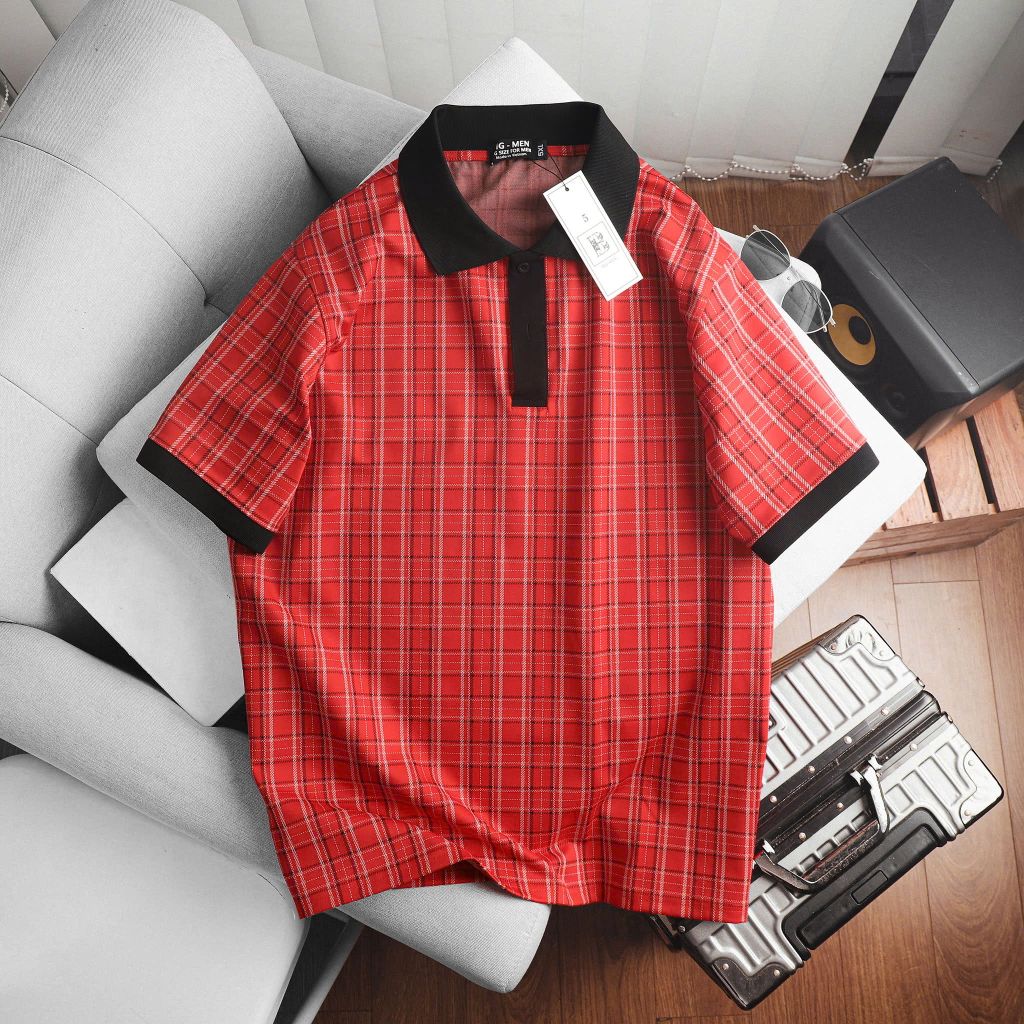 Big Men- Áo thun polo chất vải umi họa tiết thời trang bigsize nam 85- 135 kg