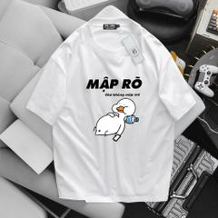 [ Big Men] Áo thun cotton in vịt mập dễ thương thời trang bigsize nam 85- 135 kg.