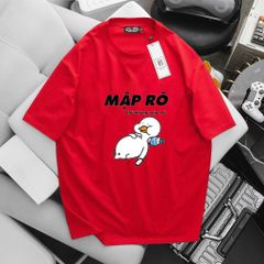 [ Big Men] Áo thun cotton in vịt mập dễ thương thời trang bigsize nam 85- 135 kg.