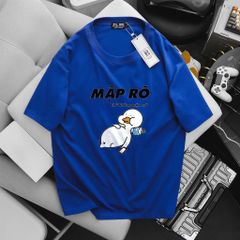 [ Big Men] Áo thun cotton in vịt mập dễ thương thời trang bigsize nam 85- 135 kg.