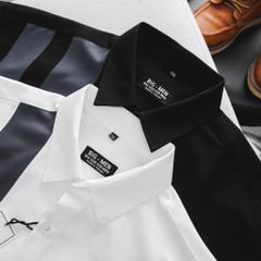 [Big Men] Áo sơ mi tay ngắn chất vải mango 2 sọc to lịch lãm thời trang bigsize nam 80- 130 kg