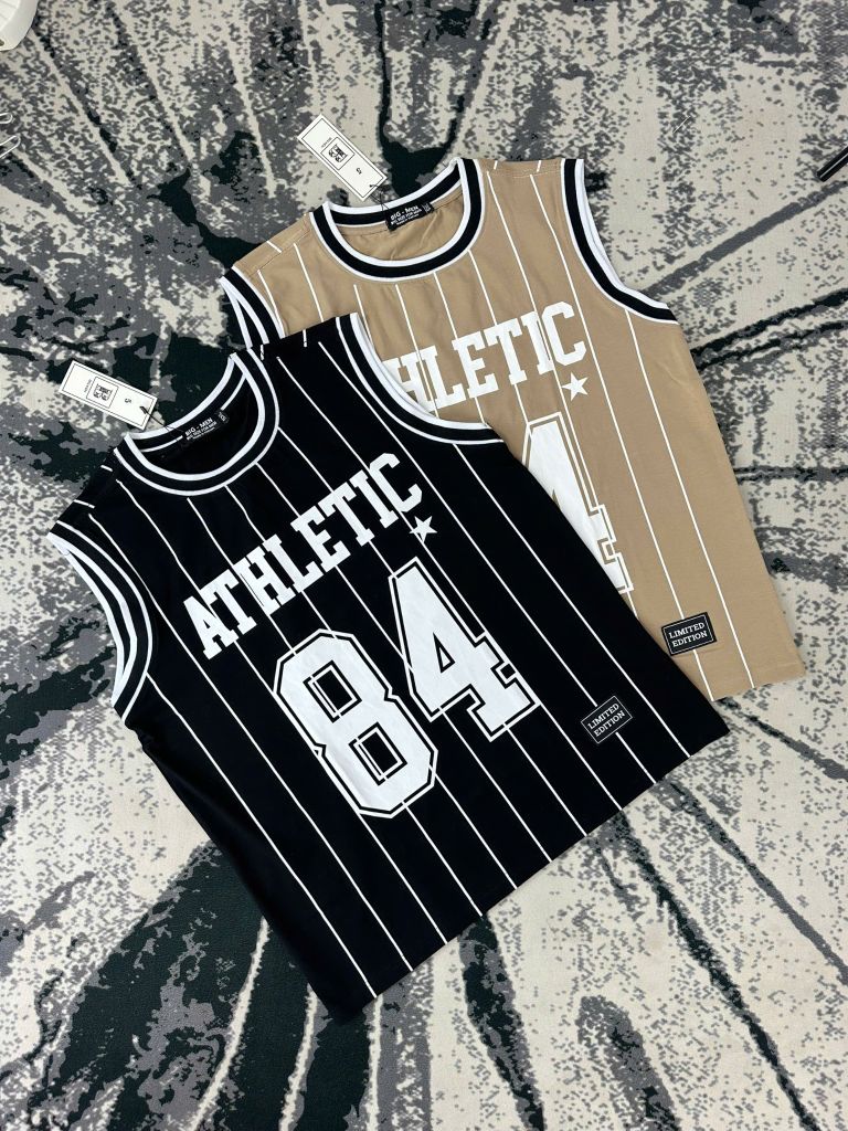 [Big Men] Áo thun tanktop, ba lỗ cotton bigsize nam in 84 thời trang cỡ đại < 140kg