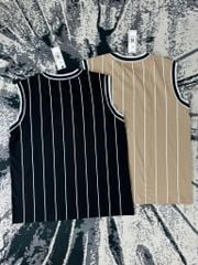 [Big Men] Áo thun tanktop, ba lỗ cotton bigsize nam in 84 thời trang cỡ đại < 140kg