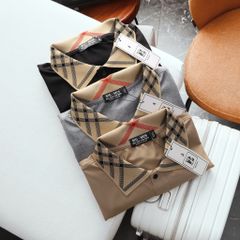 Áo thun polo chất vải cotton phối cổ đơn giản, basic bigsize nam< 135 kg