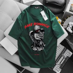 [Big Men] Áo thun cotton in họa tiết Tượng fake romance thời trang bigsize nam< 135 kg