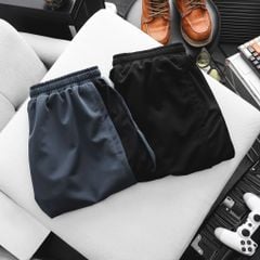 [ Big Men] Quần short thun thể thao phối hai lớp năng động thời trang bigsize nam 90- 130 kg