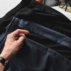 [ Big Men] Quần short thun thể thao phối hai lớp năng động thời trang bigsize nam 90- 130 kg