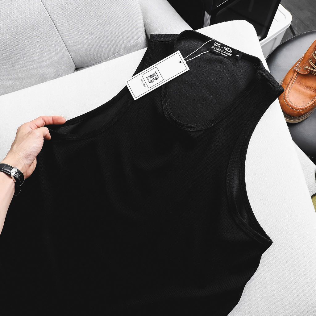 Áo thun ba lỗ, áo tanktop vải tô ong siêu thoáng khí < 135kg