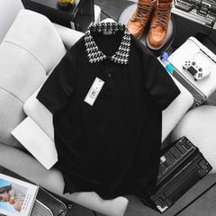 [Big Men] Áo thun polo vải cotton phối cổ thổ cẩm thời trang cỡ đại bigsize nam < 140kg - cổ sét