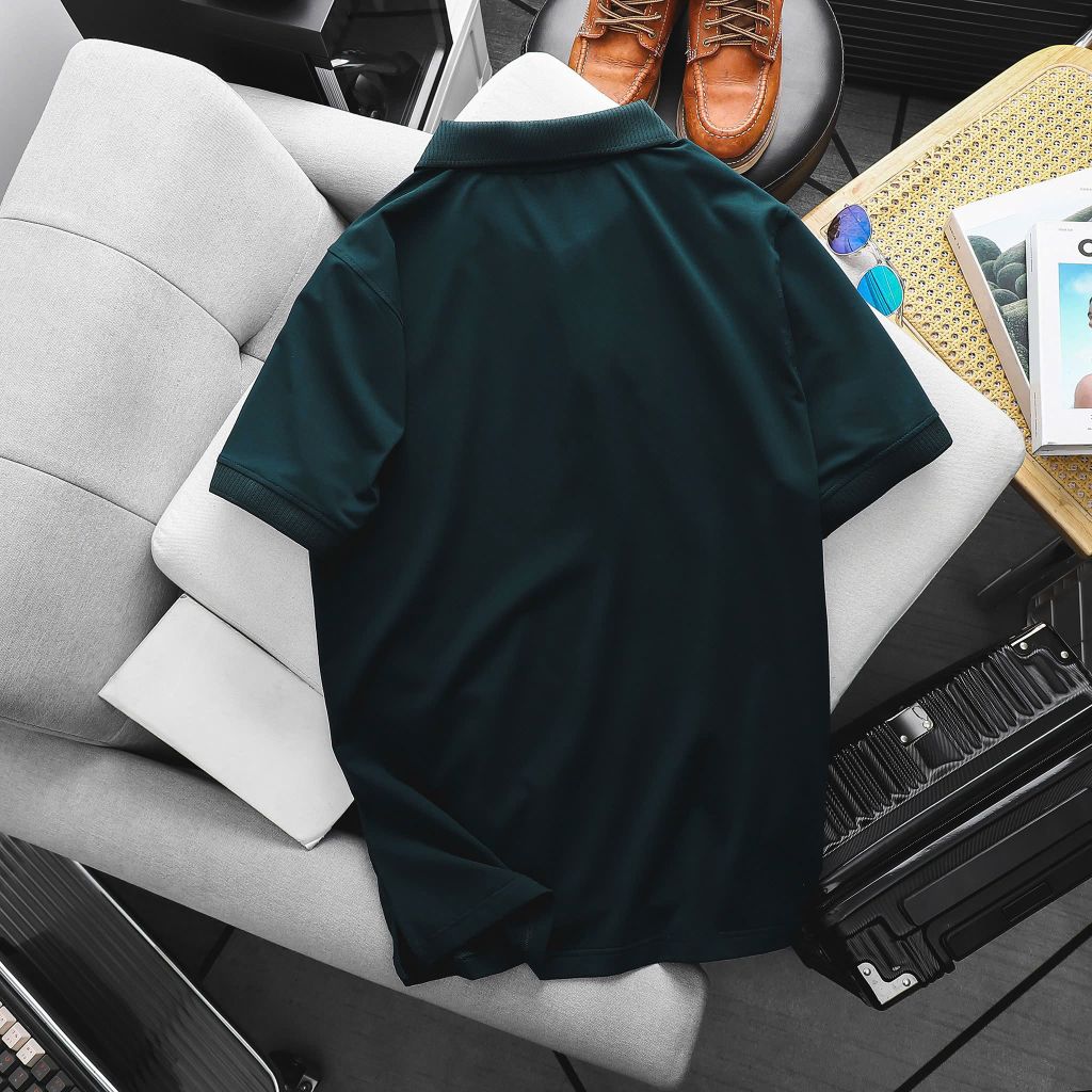 Áo thun polo trơn vải cotton 100% nam bigsize 80 - 130kg - polo2