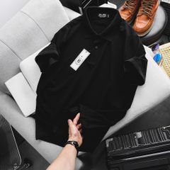 Áo thun polo trơn vải cotton 100% nam bigsize 80 - 130kg - polo2