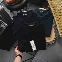Áo thun polo trơn vải cotton 100% nam bigsize 80 - 130kg - polo2