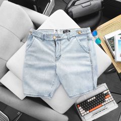 Big Men- Quần short jean tông xanh nhạt thời trang năng động bigsize nam 80- 130 kg_ mã 458