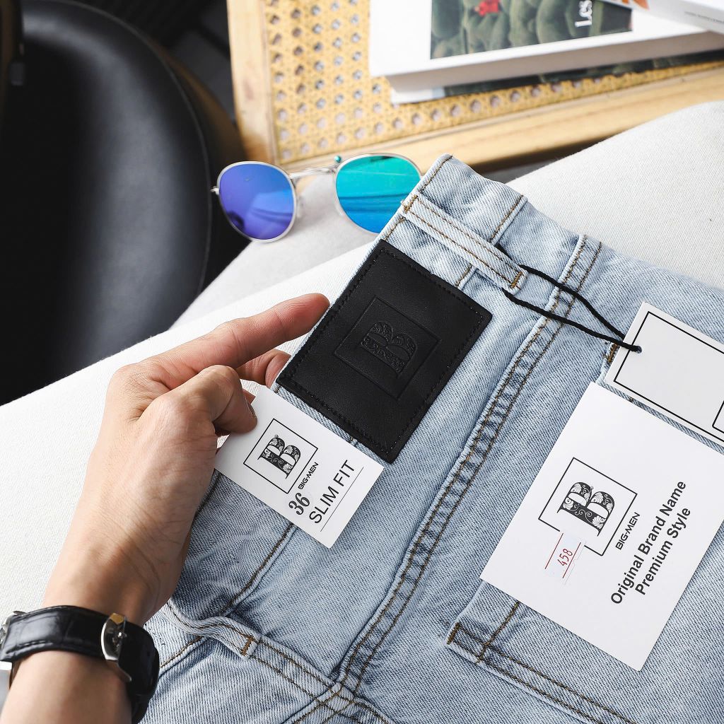 Big Men- Quần short jean tông xanh nhạt thời trang năng động bigsize nam 80- 130 kg_ mã 458