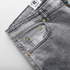 [ Big Men] Quần jean dài xám nhạt trơn thời trang bigsize nam 80- 130 kg_ Mã 413