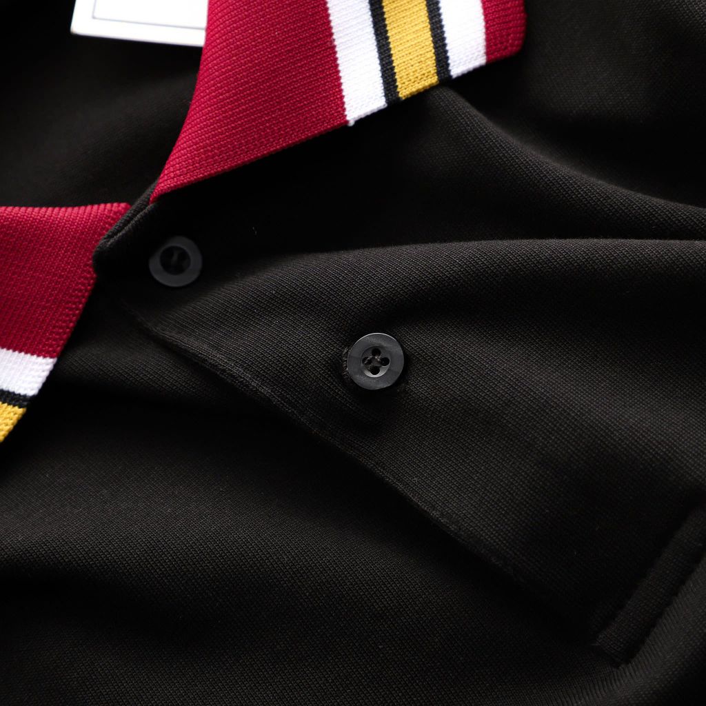 [ Big Men] Áo thun polo chất cotton phối bo cổ đỏ thời trang bigsize nam 85- 135 kg
