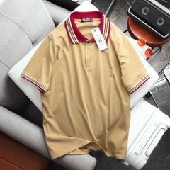 [ Big Men] Áo thun polo chất cotton phối bo cổ đỏ thời trang bigsize nam 85- 135 kg
