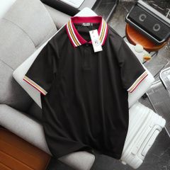 [ Big Men] Áo thun polo chất cotton phối bo cổ đỏ thời trang bigsize nam 85- 135 kg