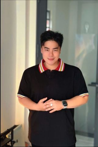 [ Big Men] Áo thun polo chất cotton phối bo cổ đỏ thời trang bigsize nam 85- 135 kg