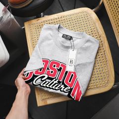 Big Men- Áo thun cotton in chữ Boston đỏ thời trang bigsize nam 85- 135 kg
