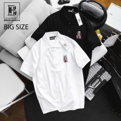 Big Men - Áo thun polo bigsize nam in họa tiết Mèo thời trang < 135kg