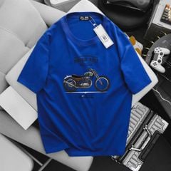 [ Big size< 135 kg] Áo thun cotton bigsize nam in Vintage Race thời trang Big Men