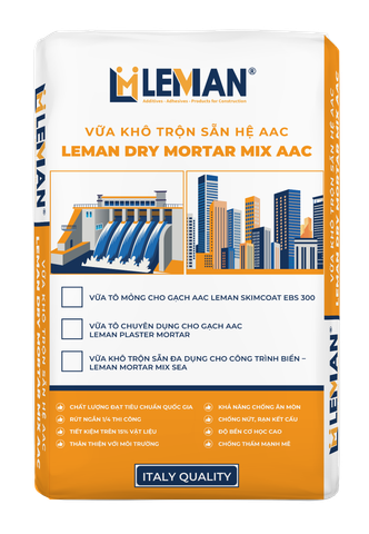  VỮA KHÔ TRỘN SẴN CHO GẠCH AAC 