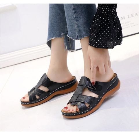  LD586 Dép Da Nữ - Phong Cách Trẻ Trung, Sang Trọng Và Êm Ái 
