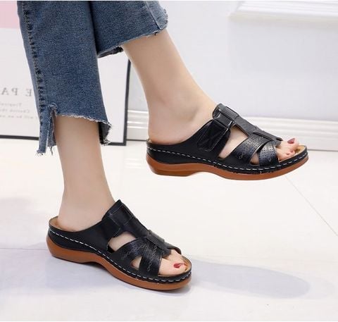  LD586 Dép Da Nữ - Phong Cách Trẻ Trung, Sang Trọng Và Êm Ái 