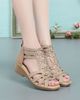 Giày sandal đế bằng sang trọng và thời thượng LD55