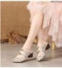 Giày sandal sang trọng và nữ tính LD587 đế cao 5cm bền bỉ và êm ái