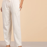  Quần tập Yoga cotton hữu cơ (Unisex - Trắng Ngà) 