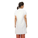  Áo Kurta 100% cotton hữu cơ, có thêu chữ "Aum" (Màu trắng - Nữ) 